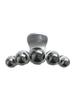 Efor Hair Clip Silver Ball All Silver