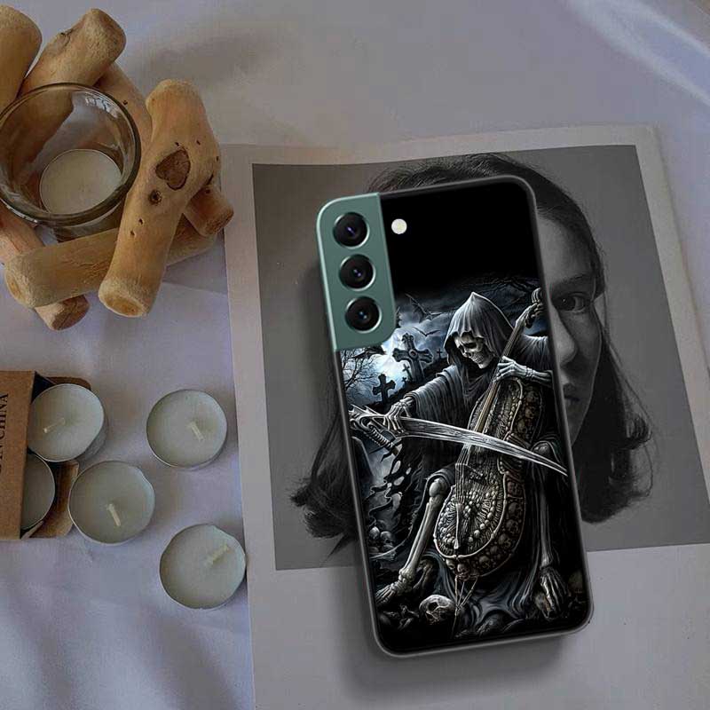 

Чехол для телефона Grim Reaper Skull и Skeleton для Samsung Galaxy Note 20 Ultra 10 Lite 9 8 M11 M12 M21 M30S M31 M32 M51 M52 J8 J6 J4 Plu Samsung M31