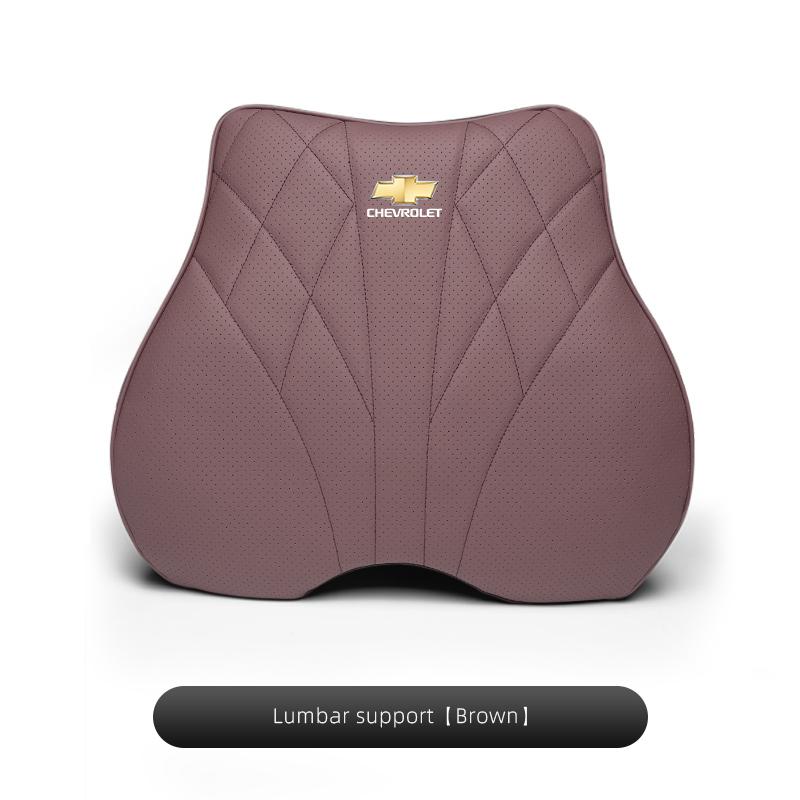 Car Soft Cushion Waist Cushioning Seat Headrest Neck Pillow For Chevrolet Corvette Montana TrailBlazer Silverado Traverse Camaro