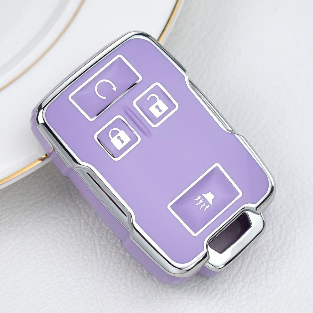 New Car Key Cover Case fob For Chevrolet Suburban Silverado GMC Terrain Yukon Tahoe Sierra Smart Auto Accessories Key Ring