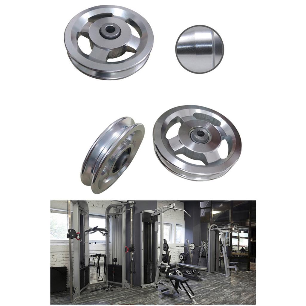Aluminium Fitness Bearing Pulley Wheel Universals Pulley Wheel Fitness Gym Equipment Replacement Part Easy To Use
