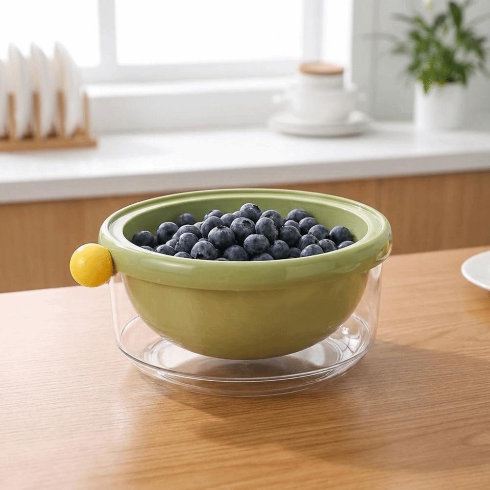 Thickened Vegetable Basket Food Grade Fruit Washing Basket Creative Strainer Bowl Berry Cleaning