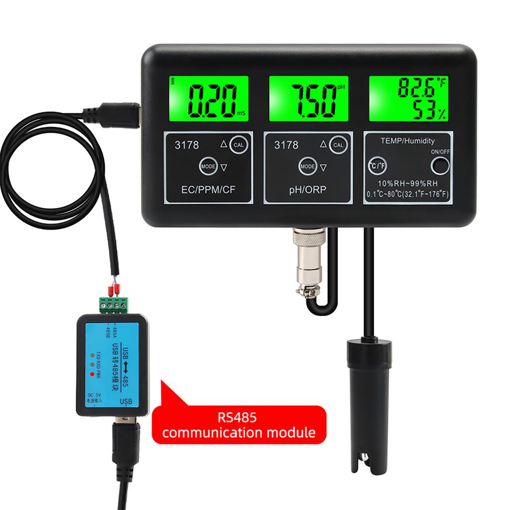 7 in 1 PH Meter for Water Digital Water Quality Tester ECCelsius CelsiusPHCelsiusCFCelsiusORPCelsiusTemperatureCelsiusHumidity Meter with   Comm