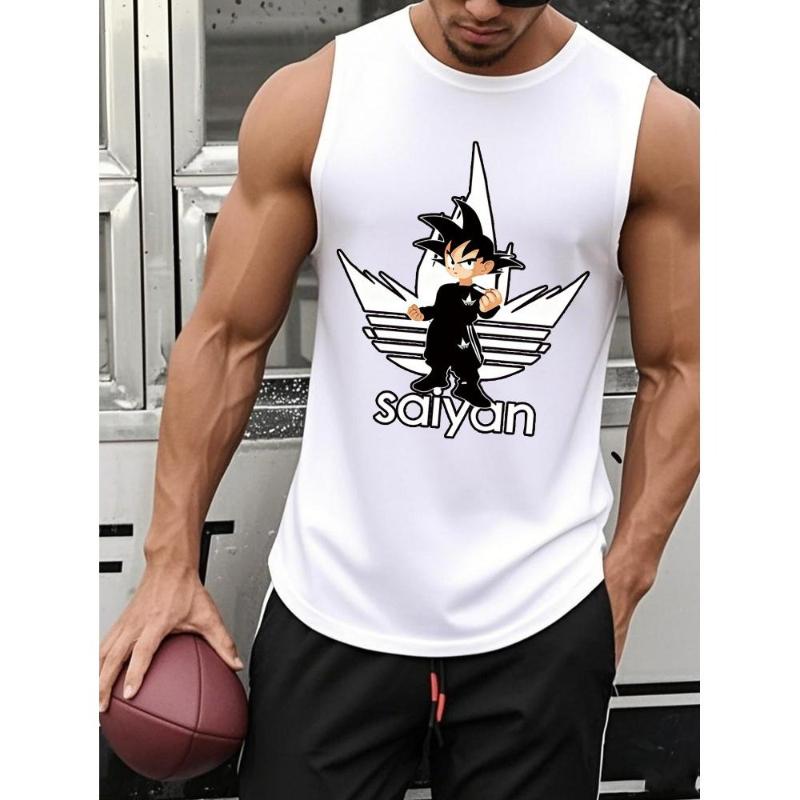 Посадка, Идеально для тренировок в зале и бега, Мужская спортивная майка, Быстросохнущая и дышащая S