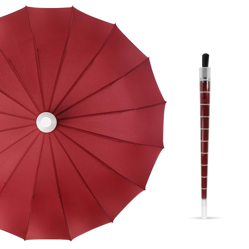 Long Handle Automatic Umbrellas 16 Ribs Rainbow Golf Umbrella Premium Large Sun Protection Outdoor Umbrella For Travel Camping