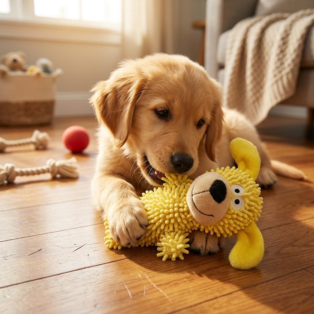Dog Chew Toy Plush Squeaky Pet Supplies for Golden Retriever Corgi