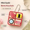 Niedliche Sushi-Tastatur Fidget Schlüsselanhänger 1 Stück Stressabbau PLA 3D Taschenanhänger für Rucksack Dekoration Teenager Tägliche Nutzung Geschenk