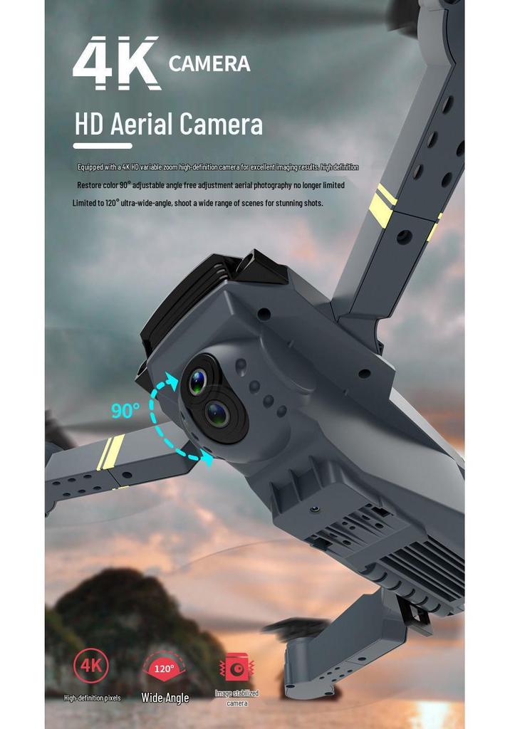 E58 Foldable Drone with Long Endurance, Aerial Photography, Altitude Hold, and Obstacle Avoidance