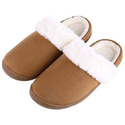 Fashion Comwarm Warm Fuzzy House Slippers For Women Winter Soft Comfort Suede Memory Foam Slides Indoor Non-slip Fur Fluffy Cotton Shoes