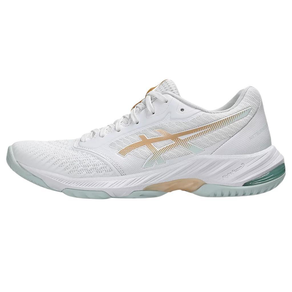 Asics Netburner Ballistic Ff 3 White Champagne Women s - 1052A069-112 42
