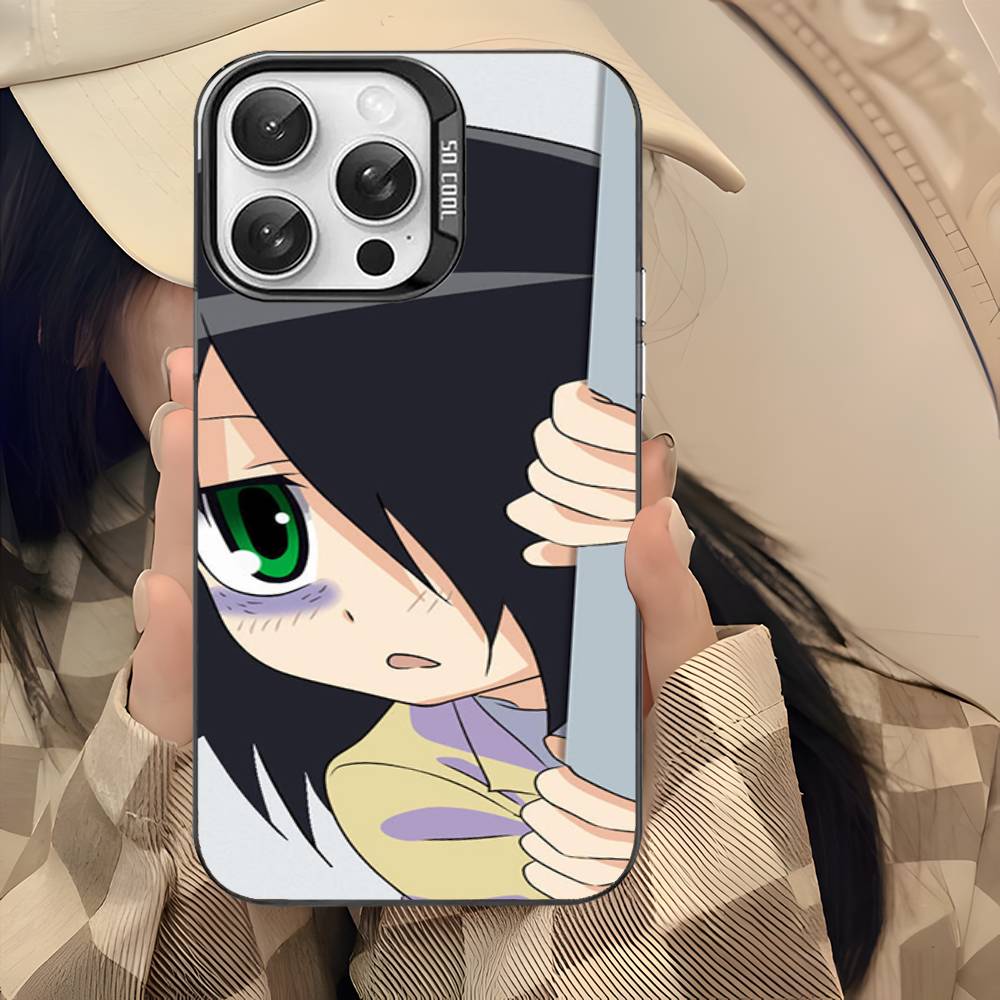 Watamote K-Kuroki T-Tomoko Phone Case For IPhone 17 16 15 14 13 12 11 Pro Max Color Black Matte Cover
