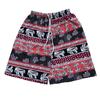 Women Casual Beach Shorts Drawstring Elastic Waist Shorts with Pockets Thai-Inspired Elephant Print Wide Leg Summer Shorts