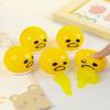 2pcs Funny Vomiting Egg Yolk Stress Ball - Squeeze Toy for Anxiety Relief, Squishy Fidget Sensory Toy for Kids & Adults Gag Gift
