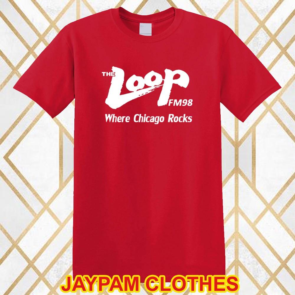 The Loop FM 98 Radio Men Red Size S 5XL S