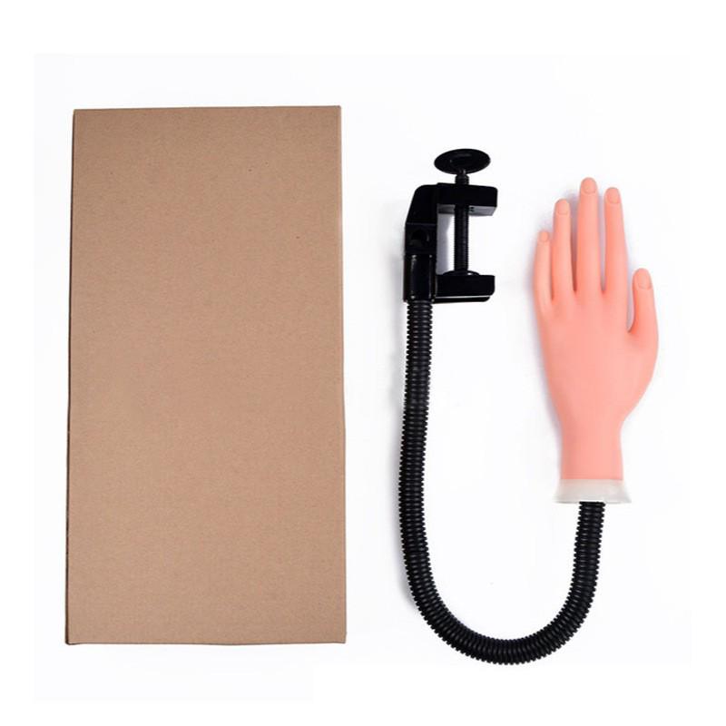 Bendable Fake Hand with Movable Arm for Nail Art Practice and Display