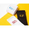 Personalised Initials Socks - Custom Embroidered Initials On Men's Cotton Crew Socks Monogrammed Groomsman Gift Idea for Him