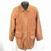 VERNON Genuine Cow Leather Blouson with 80% Down Liner/Men’s L/Brown Tone/Multi Pockets(USED)
