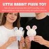 Kawaii Mini Bunny Plush Keychain Movable Ears Cute Soft Rabbit Stuffed Toy For Girls Backpack Pendant Animal Decor Gift