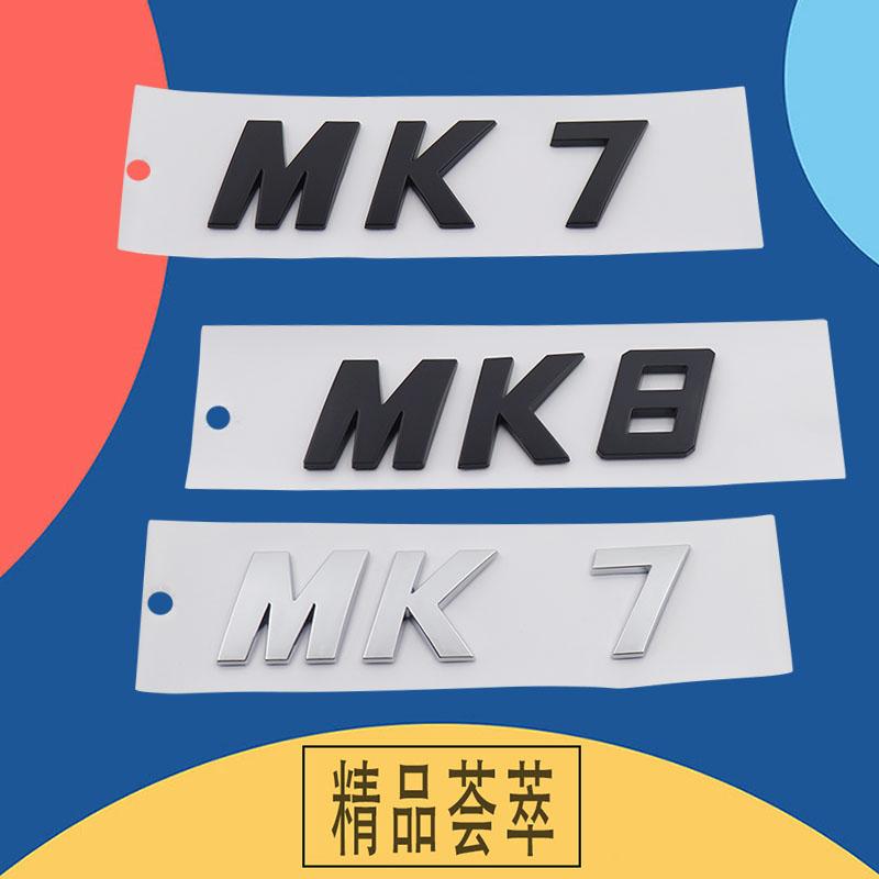 3D Premium MK5 MK6 MK7 MK8 MK7.5 Letters for Germany Deutschland SUV Off Road car Engine Hood Fender trunk Tail Rear Decal Emblem Badge Sticker