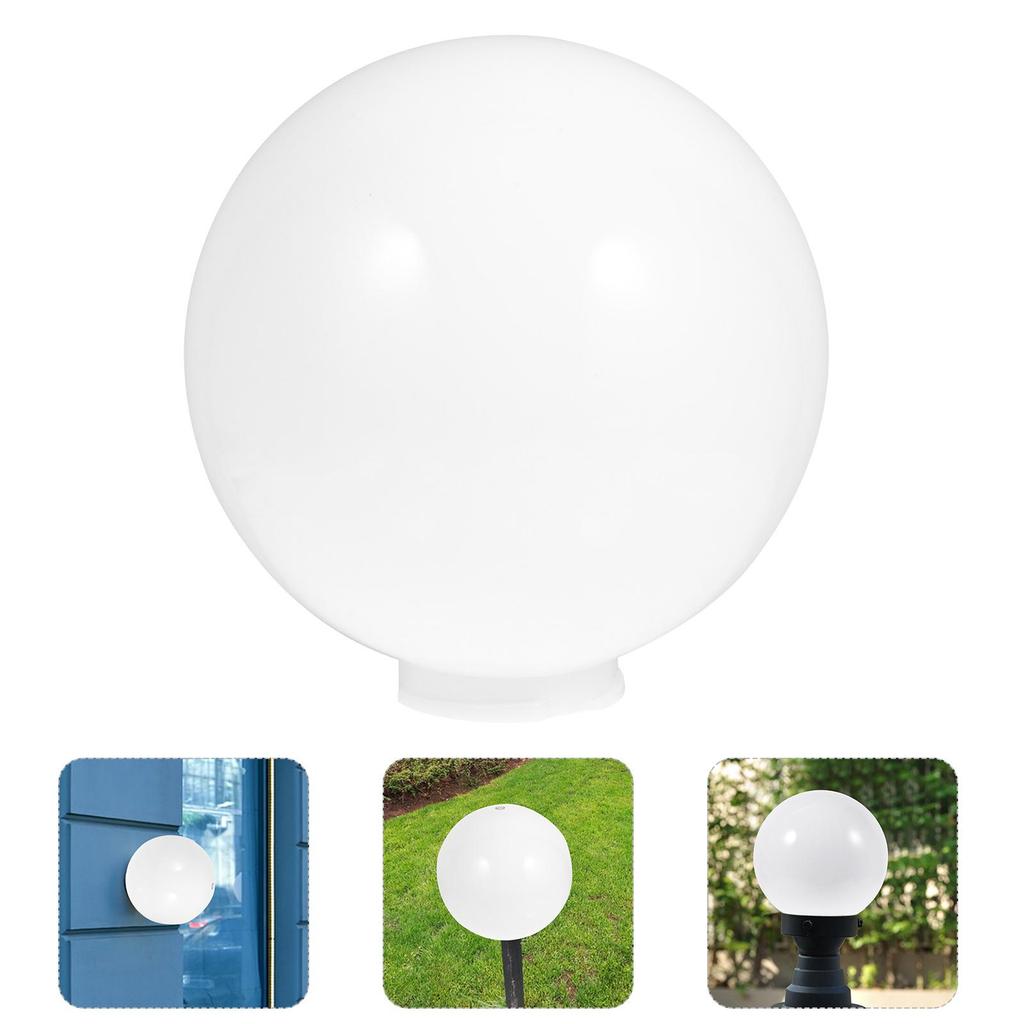 25/20CM Diameter Socket White Spherical Lampshade Acrylic Light Cover Outdoor Indoor Decorative Home Hotel