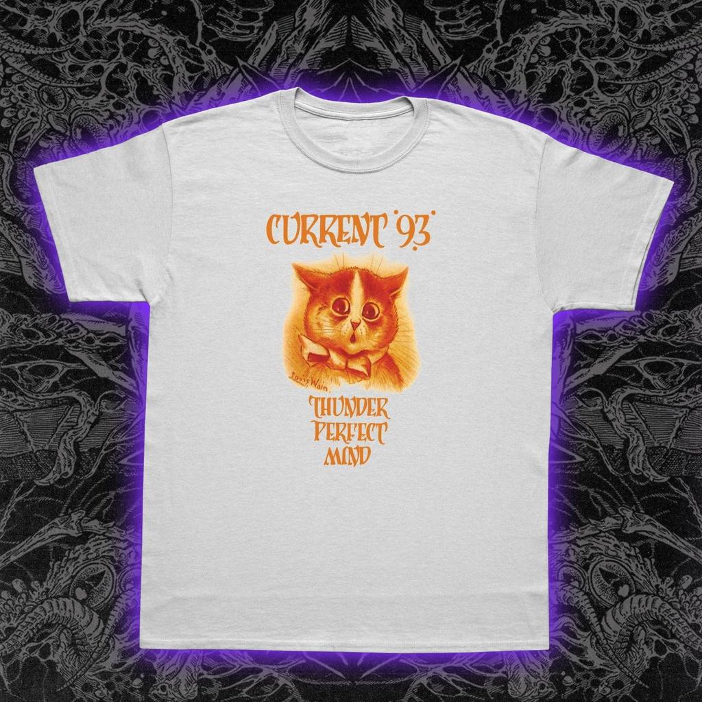 Unisex Shirt Cotton Oversize Large Size Current 93 Thunder Perfect Mind Neofolk Apocalyptic Folk David Tibet Tee
