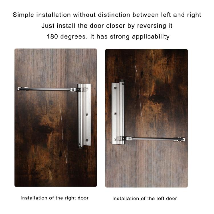 Multipurpose Spring Door Hinges Light Weight Buffer Closing Device Automatic Door Closing Hinges Easy to Install