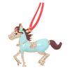 Pony Vánoční ozdoba Kamínková Zvěrokruh Kůň Přívěsek pro Dekoraci Stromku Třpytivý Sváteční Přívěsek Kůň pro Štěstí Tématická Dekorace
