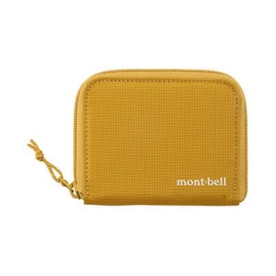 MONTBELL Simple Zip Closure Nylon Wallet Regular Unisex Couple Yellow