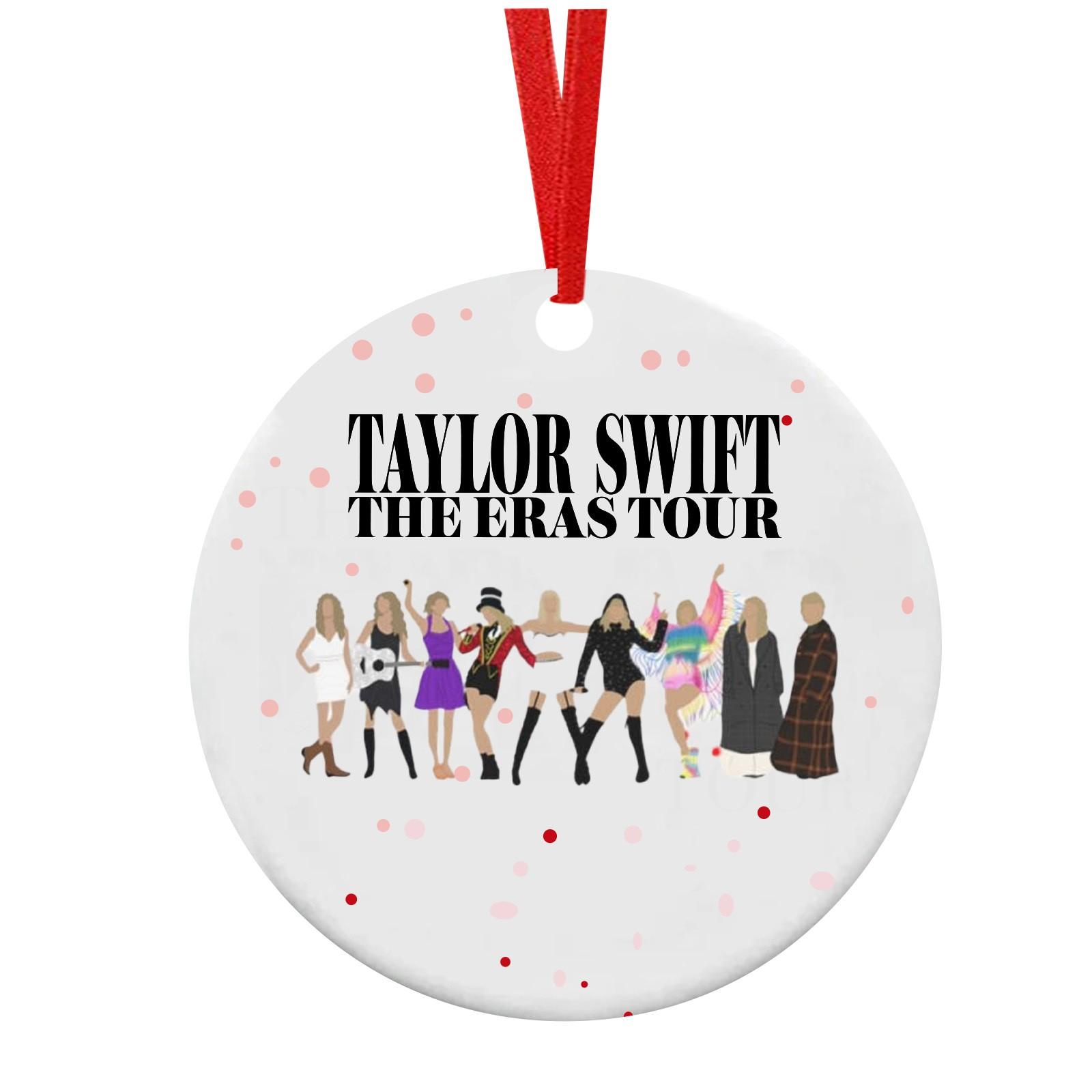 

Ceramic Round Ornament with Fashion Illustration Print, Elegant Keepsake for Holiday or Home Decor, Gift Idea