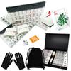 Tiles Transparent Mahjong 3 of Which Are Standard Size a Blindfold Black Gloves for 4 and a Dedicated Rare Black Back BLACK [Mahjong - Black] Tiles,