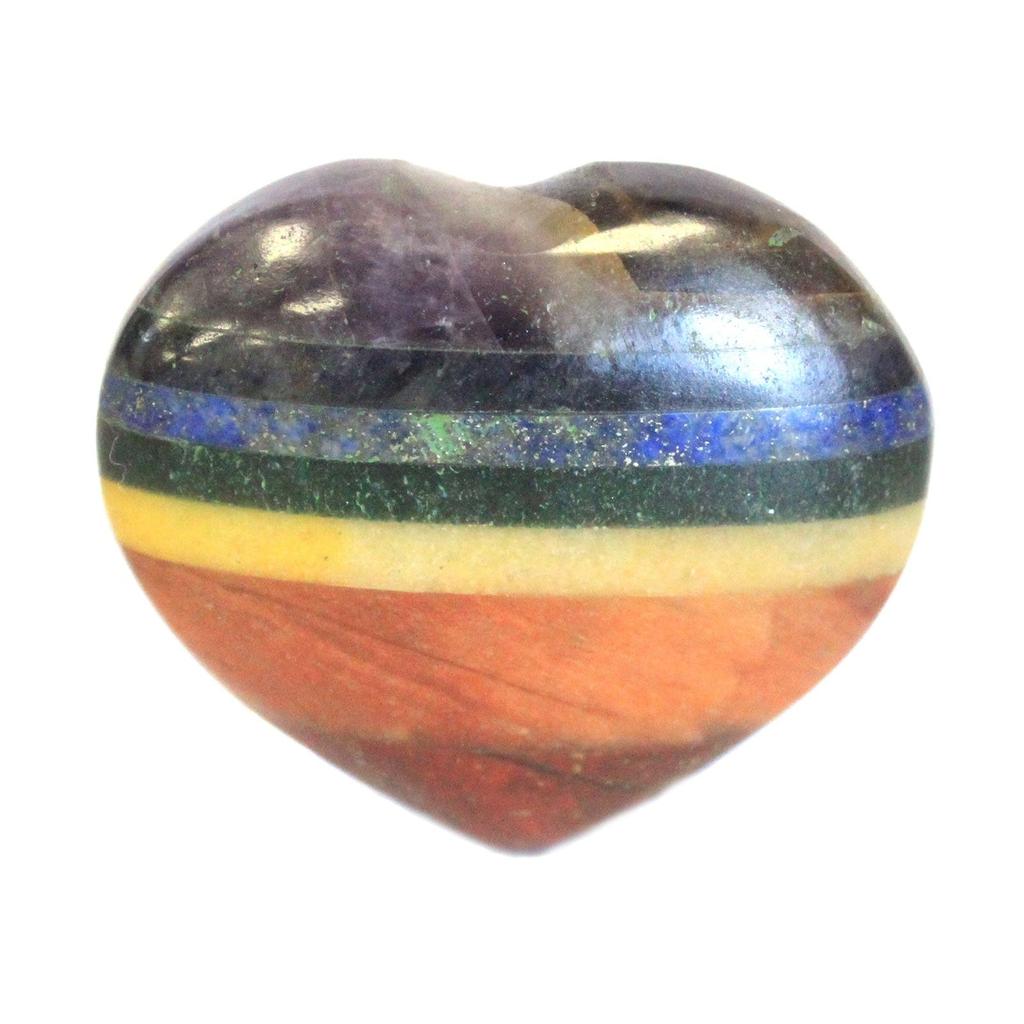 Chakra Gemstone Heart 45-60mm