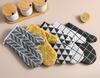 Anti Scald Gloves, Kitchen Microwave Oven, Thickened Grid Oven, Heat-resistant Gloves, Heat-resistant Baking