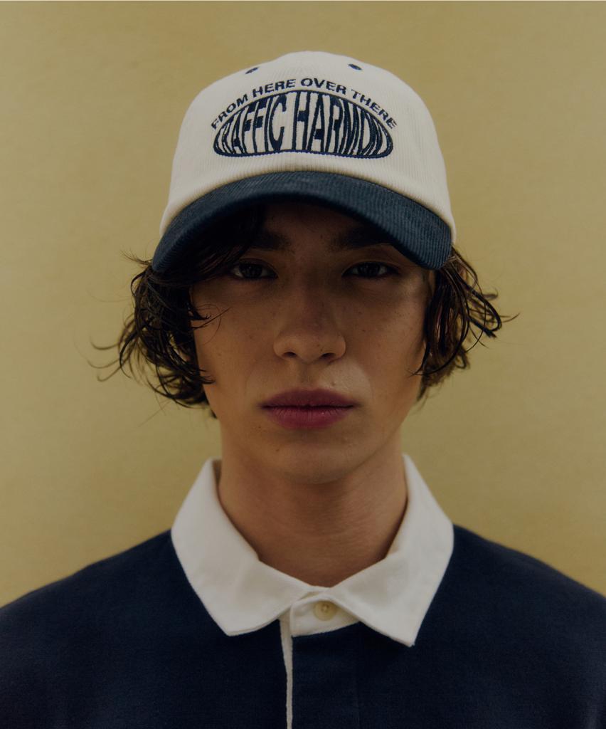 Teulaepighamoni Corduroy Round Logo Deep-Fit Ballcap_Navy