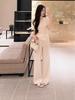 2026 Elegant Two-Piece Summer Knit Set: Slimming Top & Wide-Leg Pants