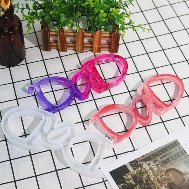 Dad Letter Silicone Mold  Crystal Epoxy Resin Mould Keychain Pendant Jewelry Making Tools Fathers Day Gift Home Decor