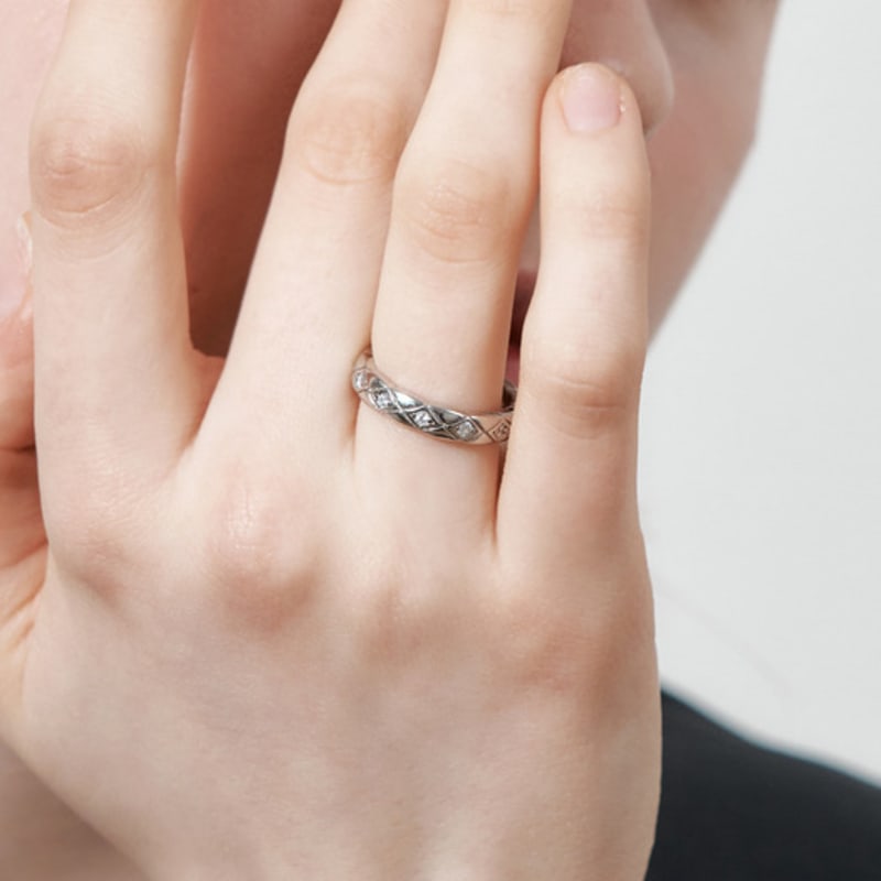 GEIGER Jewelry Quilted Stone Point Ring GIBRWR001