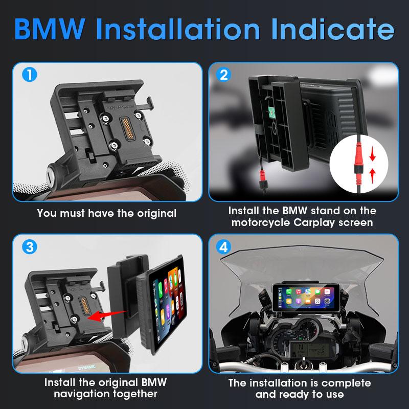 6.86 Inch DVR Motorcycle For BMW R1200GS R1250GS S1000XR R1300GS GPS Navigation Moto Touch Screen Portable CarPlay Android Auto