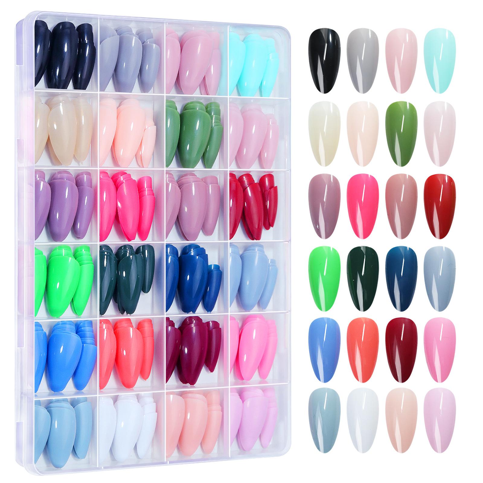 

Набор для ногтей Nail Art 24-Grid Matte Square Ballet Wearing Nail Art, набор для накладных ногтей, индивидуальный подбор