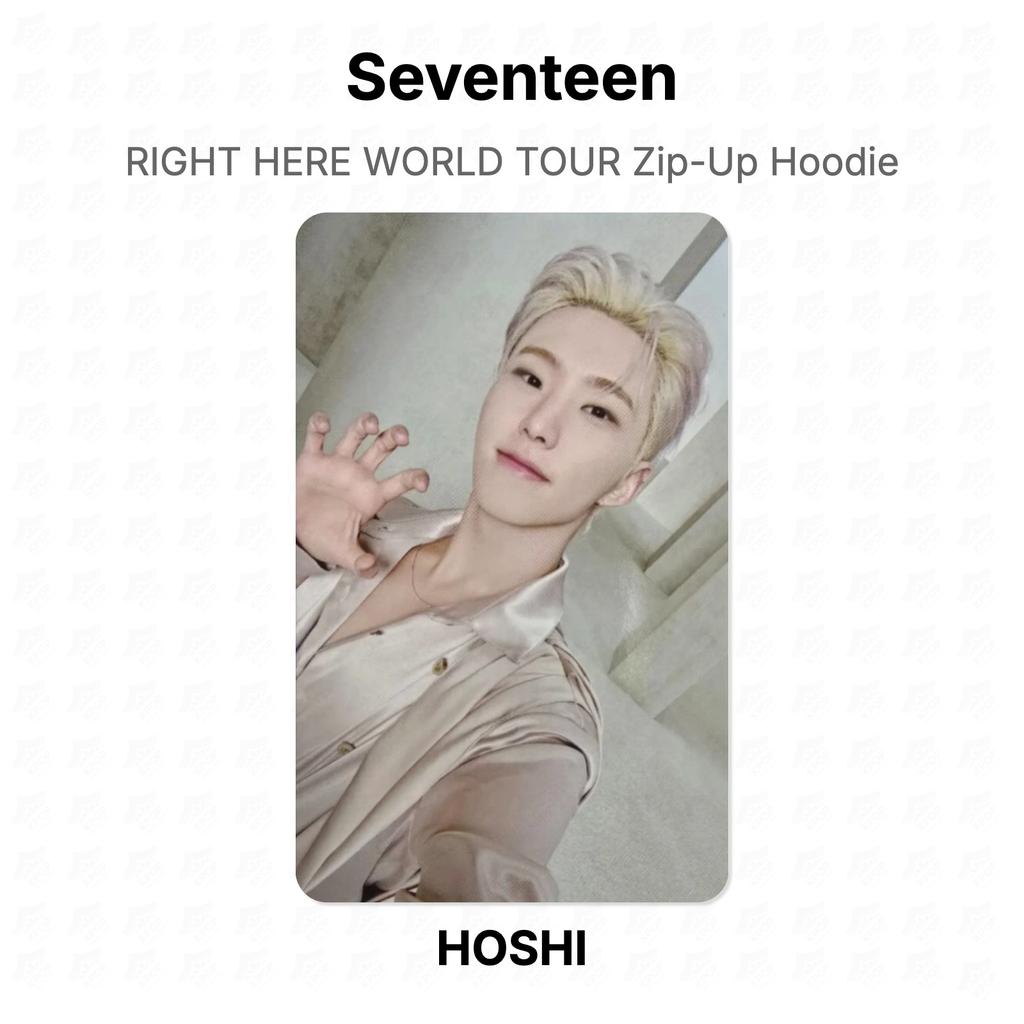 Seventeen RIGHT HERE WORLD TOUR Zip-Up Hoodie Official Photocard
