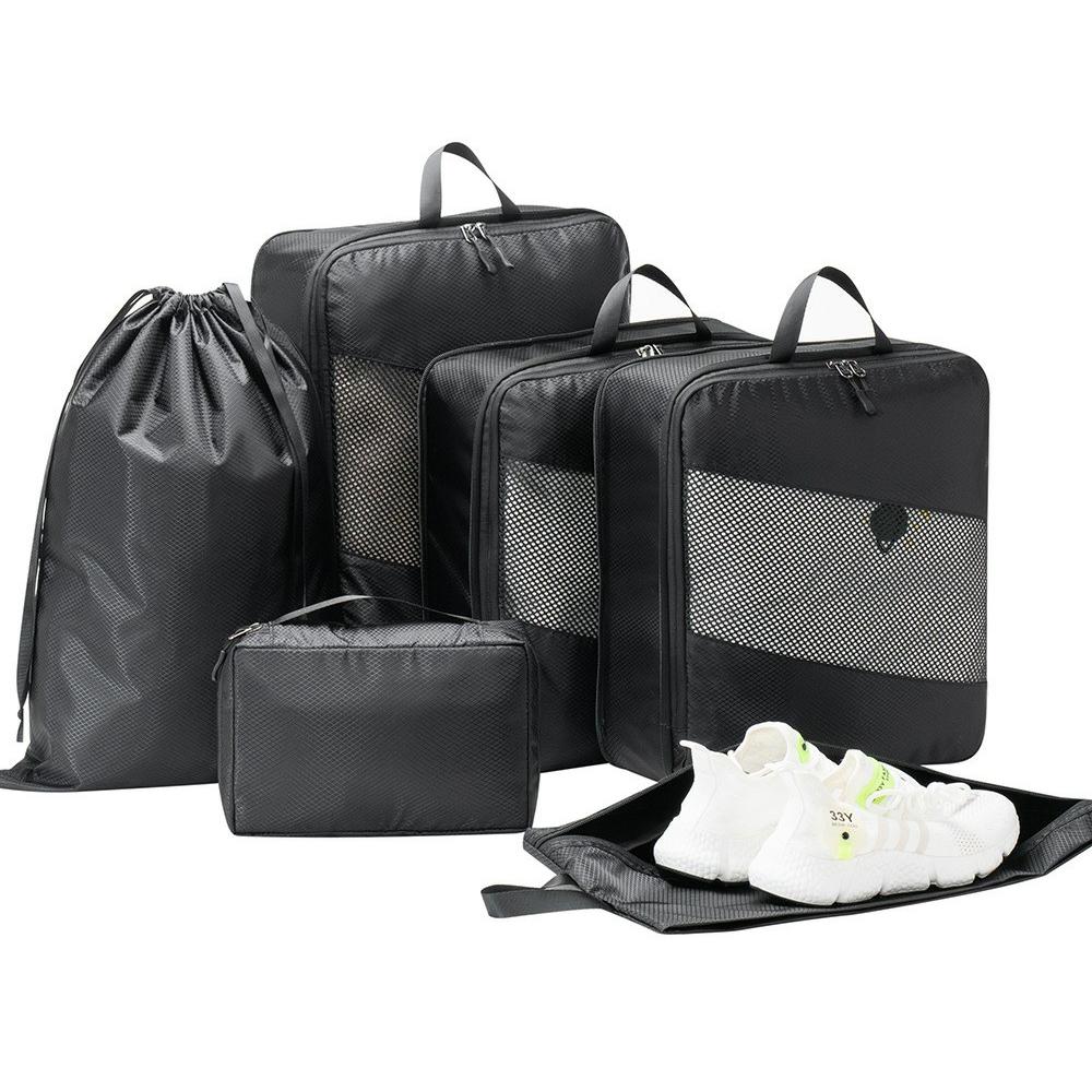 LG6S074 6-Piece Expandable Clothing Storage Bag Travel Organizer Set