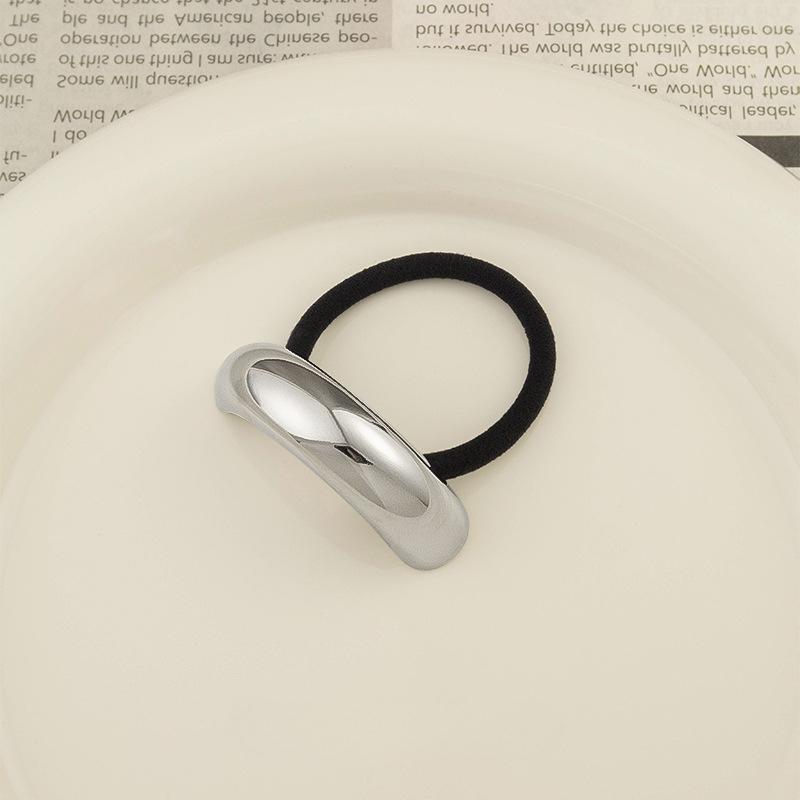 New Metal Irregular Golden Color Hair Bands Elastic Fashion Scrunchies Hair Rope Headbands Women Girls Hair Accessories