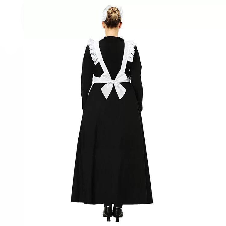 Elegante Costume da Cameriera Filippina da Donna Per Halloween Cosplay Performance Teatrale In Tessuto di Poliestere
