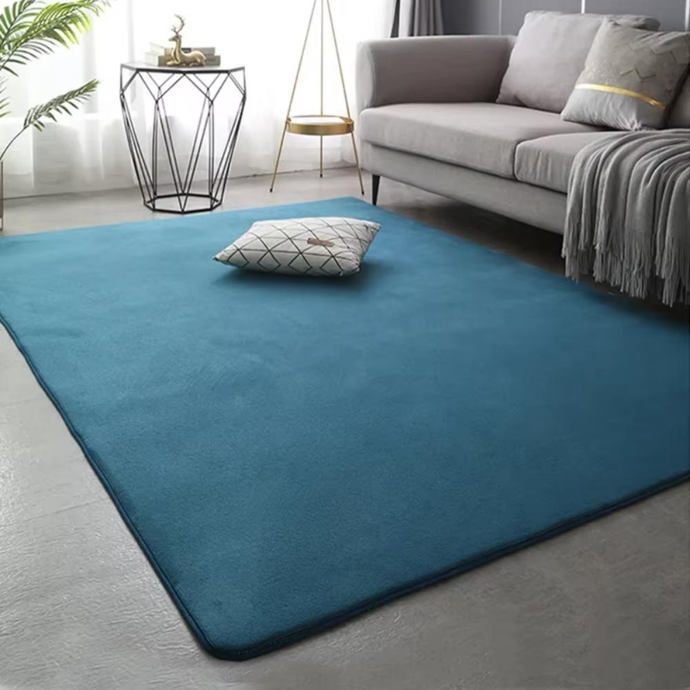 Minimalist Solid Color Carpet Living Room Decor Sofa Rug Bedroom Bedside Sofa Rug Lounge Coffee Table Floor Mat Home Apartment