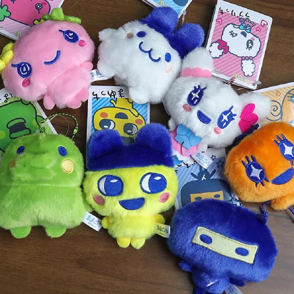 Nuovo Portachiavi Peluche Tamagotchi Anime Mametchi Kawaii Mimitchi Bambola Ciondolo per Borsa Kuchipachi Bambola Cartone Animato Cuore Girly Regalo Bambino