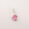 Women Gift Pink Tourmaline Gemstone 925 Sterling Silver Jewelry Zircon Pendant CZP-13-5