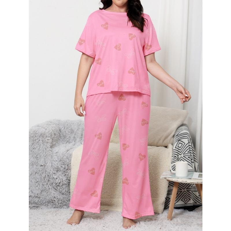 Women's Pajamas Spring Summer Sweet Short-sleeved Trousers Two Sets of Home Wear