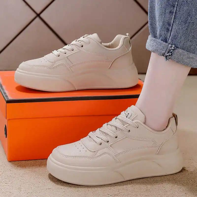 Fashion Lace-up Synthetic Leather Women Breathable Sneakers Woven D Shoes Sneakers Women Sports Bascket 2025summer Outings Luxury