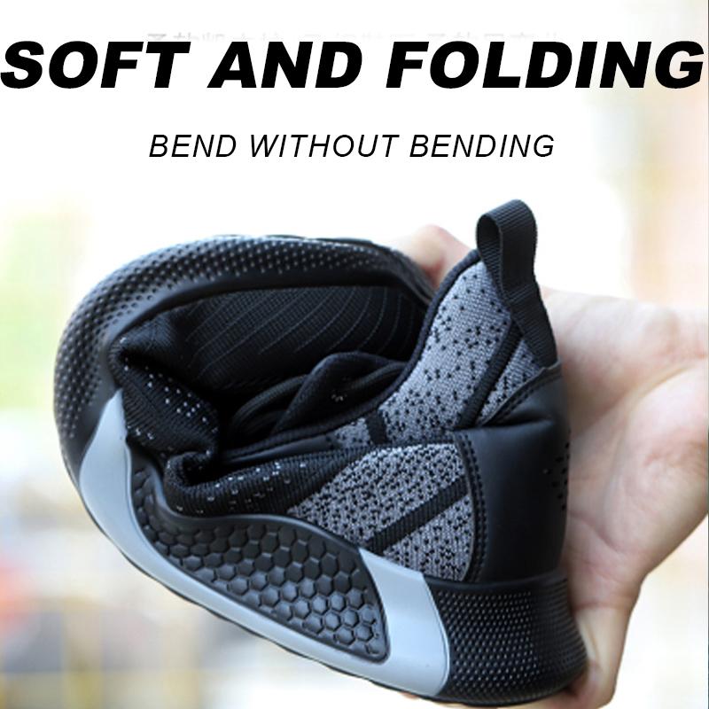 Man Safety Boots High Top Safety Shoes Men Women Steel Toe Work Shoes Men Anti-smash Indestructible Construction Boots Winter