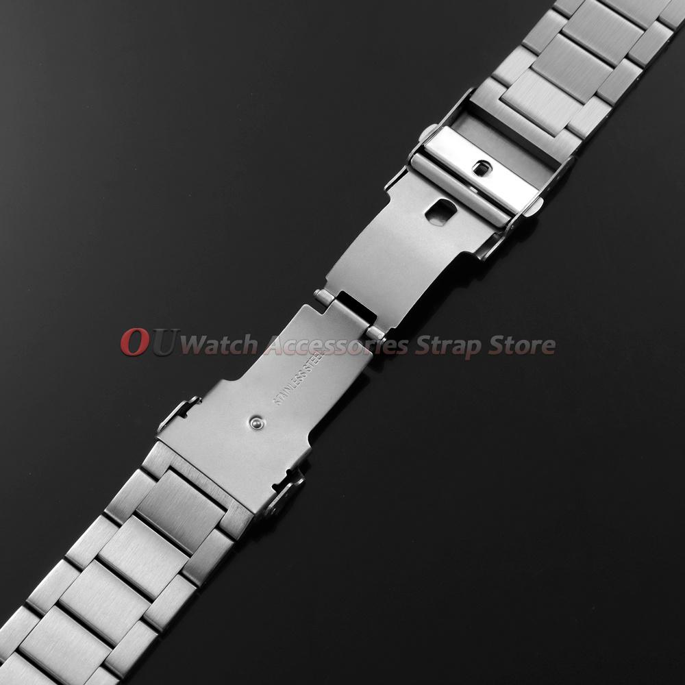 18mm 20mm 22mm 24mm Solid Stainless Steel Watch Strap for Omega Bands Folding Buckle Diving Metal Men's Bracelet for Smartwatch 3
