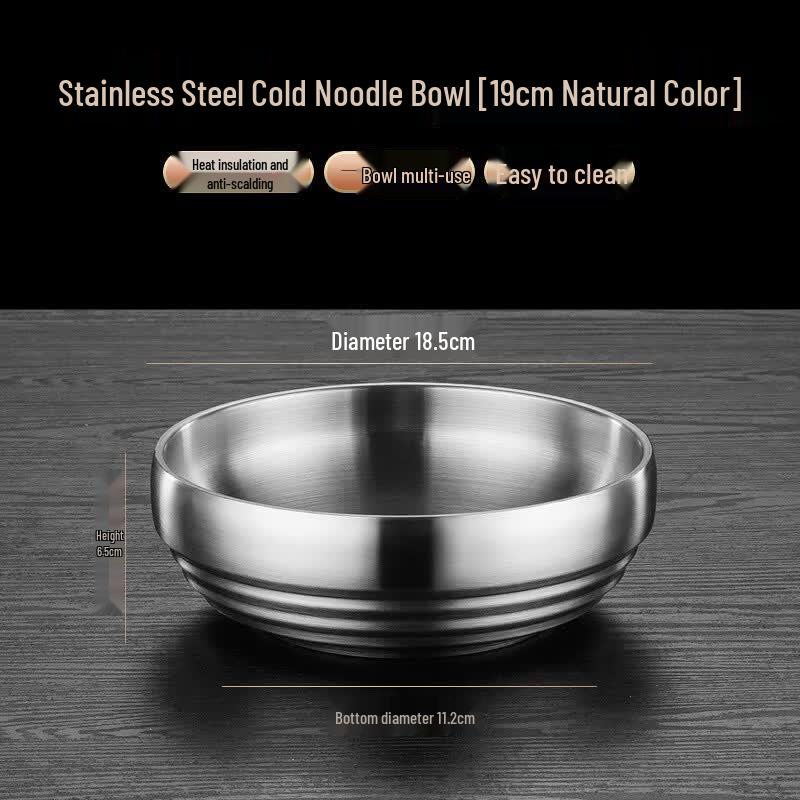 ZISIZ Stainless Steel Serving Bowl